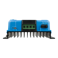 Bottom view of the solar controller highlighting the cooling fin assembly