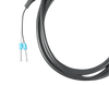 Close-up of pre-crimped blue insulated ferrule terminals on VE.Direct TX digital output cable