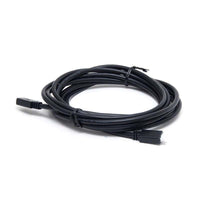 Coiled 3m black VE.Direct cable with 4-pin white connectors