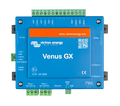 Top-down view of Victron Venus GX communication centre with labelled terminal connections