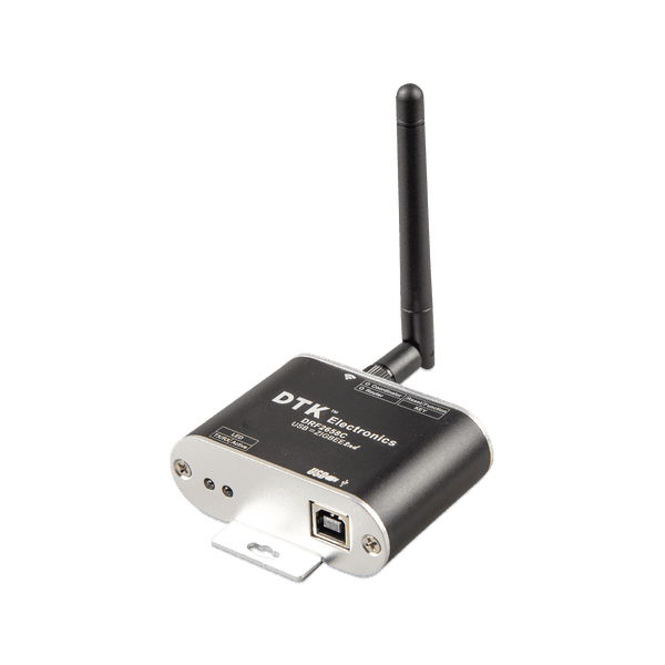 Zigbee to USB converter with an external antenna and mounting flange