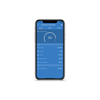 VictronConnect app screenshot displaying real-time battery status and state of charge