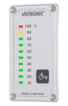 Votronic grey water tank level display panel with 10-stage LED indicators