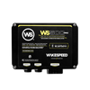 Front view of Wakespeed WS500 Pro alternator regulator showing CANbus and harness labels