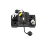 Side perspective of 200A circuit breaker showing terminal height and profile