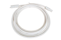 5m white C-style CMS connection lead with male and female softwiring connectors