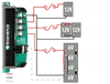 Wiring diagram for connecting 12V and series battery banks to charger