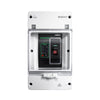 ZJBeny 160A 2-pole DC circuit breaker mounted inside a white IP65 weather-resistant enclosure
