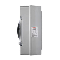 Side view of the ZJBeny BDM-125 DC circuit breaker enclosure showing the technical specification and compliance label