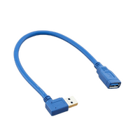 Victron USB Extension Cable 0.3m (One Side Right Angle Connection)