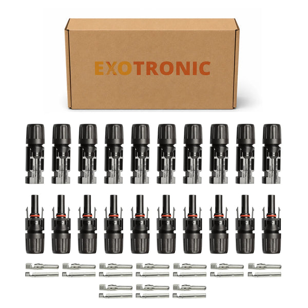 10 Pack of Exotronic Solar Connector Pairs