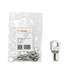 10 pack of 10mm² tinned copper bellmouth lugs with M6 stud hole and one loose lug