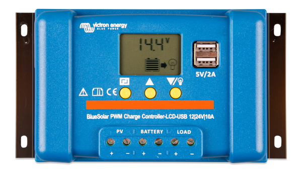 Victron 12/24V 10A BlueSolar PWM-LCD & USB Solar Charge Controller