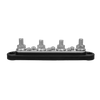 Side view of busbar showing height of M8 studs and black base profile