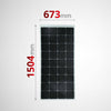 Sunman eArc 175W Flexible Solar Panel - Junction Box Underneath