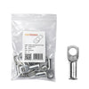 10 pack of 25mm² tinned copper bellmouth lugs with M10 stud hole and one loose lug