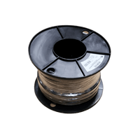 30m roll of 6B&S tinned twin core marine cable on a black plastic spool