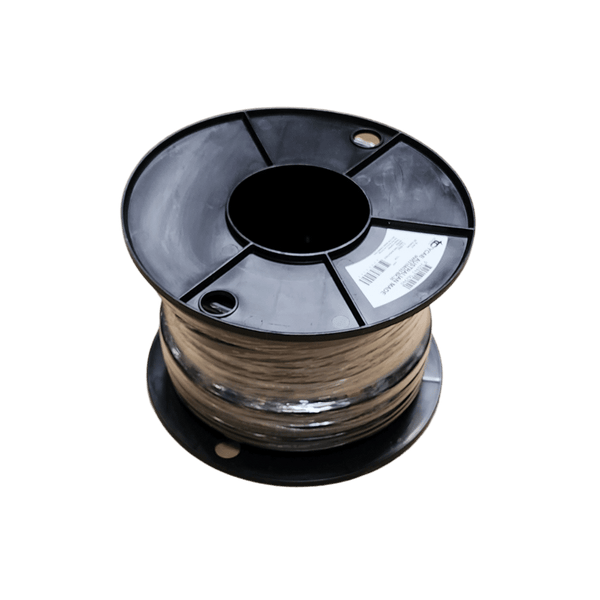 30m roll of 6B&S tinned twin core marine cable on a black plastic spool