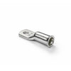 Tinned copper lug showing the flared bellmouth entry for easy 35mm2 cable insertion