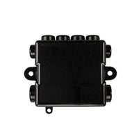 Top-down view of black protective cover for fuse holder