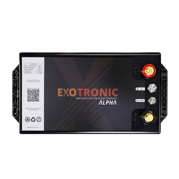 Exotronic 12V 400Ah Alpha IP67 Smart Bluetooth Lithium Battery