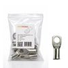 10 pack of 50mm² tinned copper bellmouth lugs with M12 stud hole and one loose lug
