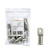 10 pack of 50mm² tinned copper bellmouth lugs with M6 stud hole and one loose lug