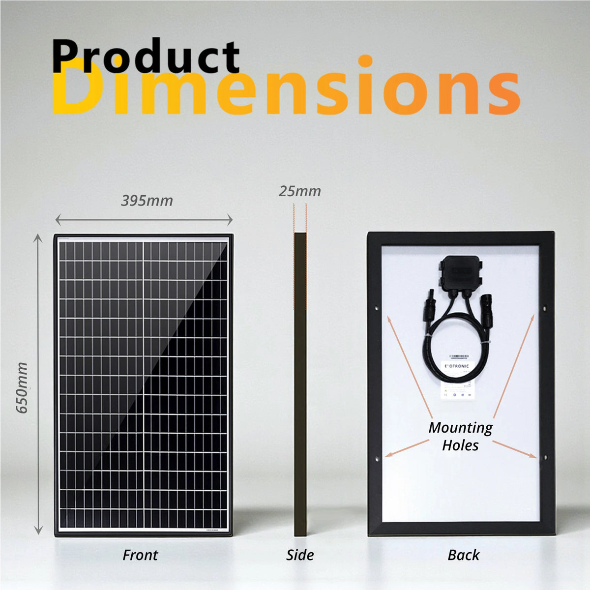 Exotronic 24V 50W Fusion Fixed Solar Panel