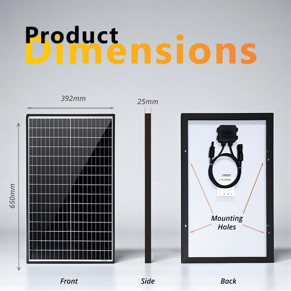 Exotronic 50W Fusion Fixed Solar Panel