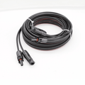 Coiled 5m twin core solar cable with pre-terminated MC4 connectors