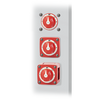 Blue Sea 300A Red Mini m-Series 3 Position (OFF/1/2) Battery Selector Switch