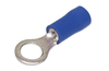 100 Pack of Hellermann Tyton Pre-Insulated Terminal Blue Ring Lug 10mm Hole Main Image