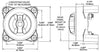 Blue Sea Battery Switch 350A 3 Position w/AFD 3