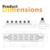 Exotronic 150A Black 6x M6 Stud Busbar with Cover 5