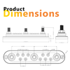 Exotronic 300A Red 3x M10 Stud & 10x Screw Busbar with Cover 5