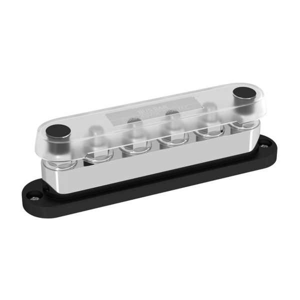 Exotronic 600A Black 6x M10 Stud Busbar with Cover Main Image