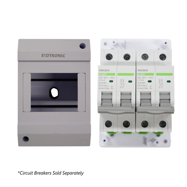 Exotronic 4 Module Din Rail Surface Mount Enclosure 1