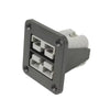Exotronic Flush Mount Dual 50A Anderson Plug Panel w/ 2x 50A Grey Anderson Plugs