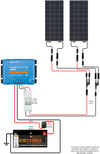 Exotronic 2x 220w Solar Panel & Victron SmartSolar MPPT 100/30 Bundle
