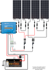 Sunman eArc 4x 100W Flexible Solar Panel & Victron SmartSolar MPPT 100/30 KIT 2
