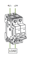 Noark 10A 2-Pole 360V Non-polarised DC Solar Circuit Breaker 2
