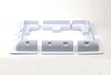 White Solar Panel ABS Plastic Corner plus Mid Brackets Main Image