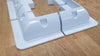 White Solar Panel ABS Plastic Corner plus Mid Brackets 1