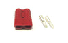 Genuine 50A Red Anderson Plug Connector with 6AWG Contacts Main Image