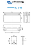 Victron 12V 165Ah Gel Deep Cycle Battery 2