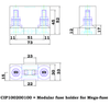 Victron Modular fuse holder for MEGA-fuse 1