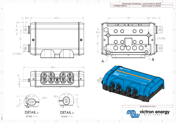 Victron Lynx Power In (M10) 5