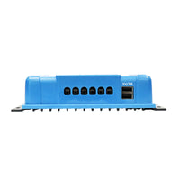 Bottom view of Bluesolar charge controller with multiple ports