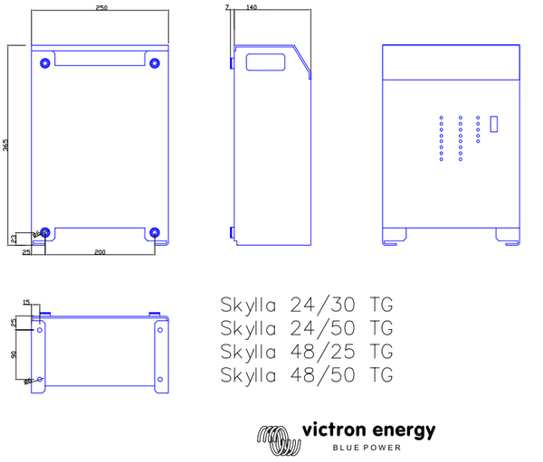 Victron 24V 50A Skylla-TG 24/50 (1+1) 90-265VAC CE GL Battery Charger 2