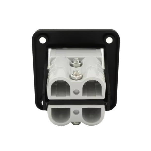 Exotronic Flush Mount Dual 50A Anderson Plug Panel w/ 2x 50A Grey Anderson Plugs